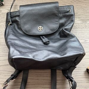 Black Leather Backpack